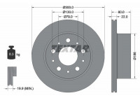 Brake Disc PRO 92284303 Textar