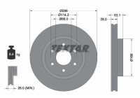 Brake Disc PRO 92285803 Textar