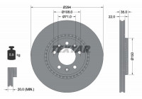 Brake Disc PRO 92287103 Textar