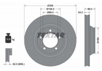 Brake Disc PRO+ 92287905 Textar