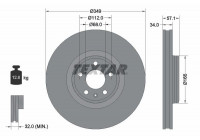 Brake Disc PRO+ 92289305 Textar