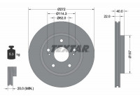 Brake Disc PRO 92289403 Textar