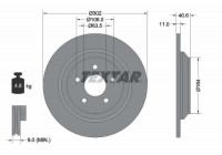 Brake Disc PRO 92292403 Textar