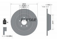 Brake Disc PRO 92292503 Textar