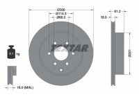 Brake Disc PRO 92296403 Textar