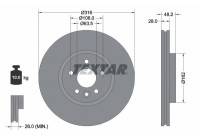Brake Disc PRO+ 92300605 Textar