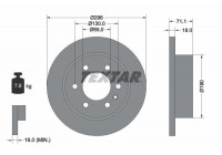 Brake Disc PRO 92301103 Textar