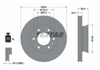 Brake Disc PRO 92301203 Textar