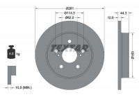 Brake Disc PRO 92301403 Textar