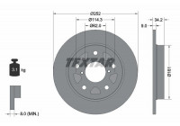 Brake Disc PRO 92305703 Textar