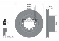 Brake Disc PRO 92305803 Textar