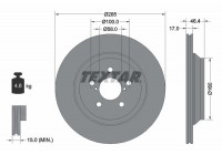 Brake Disc PRO 92309303 Textar