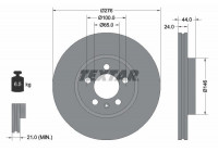 Brake Disc PRO 92313703 Textar