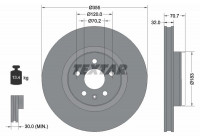 Brake Disc PRO+ 92313905 Textar