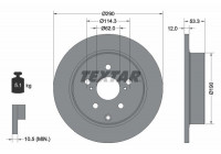 Brake Disc PRO 92314203 Textar