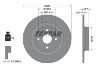 Brake Disc PRO 92320003 Textar