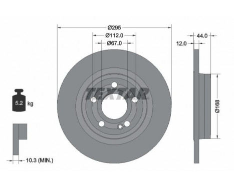 Brake Disc PRO 92323203 Textar