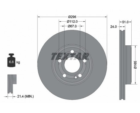 Brake Disc PRO+ 92323505 Textar