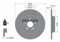 Brake Disc PRO 92324303 Textar