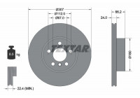 Brake Disc PRO+ 92326805 Textar