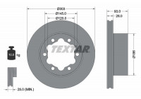 Brake Disc PRO 93143403 Textar
