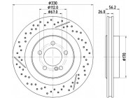 Brake disc PRO HC 8DD 355 133-231 Hella