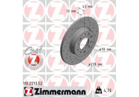 Brake Disc SPORT BRAKE DISC COAT Z 110.2213.52 Zimmermann