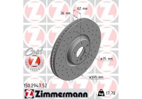 Brake Disc SPORT BRAKE DISC COAT Z 150.2947.52 Zimmermann