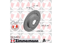 Brake Disc SPORT BRAKE DISC COAT Z 150.3489.52 Zimmermann