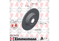 Brake disc SPORT BRAKE DISC COAT Z 250.1361.52 Zimmermann