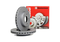Brake disc SPORT BRAKE DISC COAT Z 250.1399.52 Zimmermann