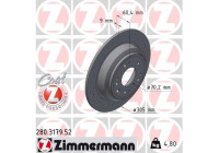 Brake disc SPORT BRAKE DISC COAT Z 280.3179.52 Zimmermann