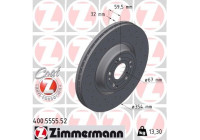 Brake disc SPORT BRAKE DISC COAT Z 400.5555.52 Zimmermann