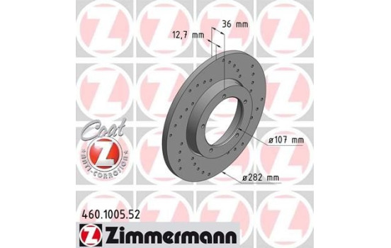 Brake Disc SPORT BRAKE DISC COAT Z 460.1005.52 Zimmermann