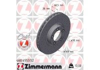 Brake disc SPORT BRAKE DISC COAT Z 460.4553.52 Zimmermann