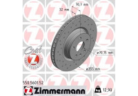 Brake Disc SPORT BRAKE DISC COAT Z 550.5601.52 Zimmermann
