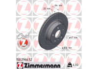 Brake disc SPORT BRAKE DISC Z 150.2966.52 Zimmermann
