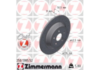 Brake disc SPORT BRAKE DISC Z 250.1385.52 Zimmermann
