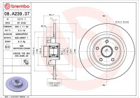 Brake Disc Stabiliser DISC LINE 08.A239.37 Brembo