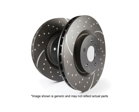 Brake Disc Turbo Grooved GD1335 EBC, Image 4