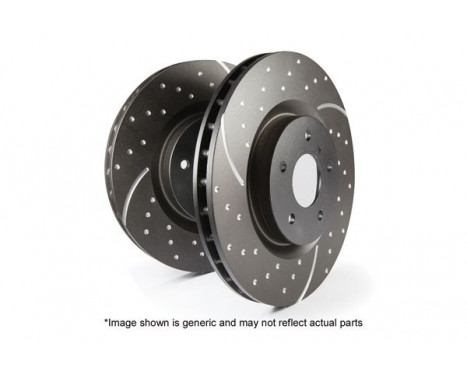 Brake Disc Turbo Grooved GD7417 EBC, Image 4
