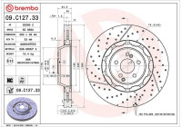 Brake Disc TWO-PIECE DISCS LINE 09.C127.33 Brembo