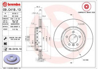 Brake Disc TWO-PIECE DISCS LINE 09.C418.13 Brembo