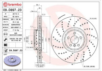 Brake Disc TWO-PIECE DISCS LINE 09.D897.23 Brembo