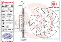 Brake Disc TWO-PIECE DISCS LINE 09.D901.33 Brembo