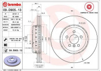 Brake Disc TWO-PIECE DISCS LINE 09.D905.13 Brembo