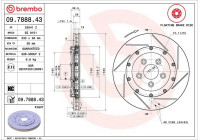 Brake Disc TWO-PIECE FLOATING DISCS LINE 09.7888.43 Brembo