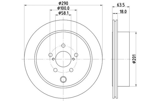 Brake discs 8DD 355 122-281 Hella