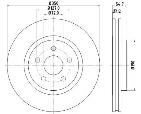 Brake discs 8DD 355 122-411 Hella