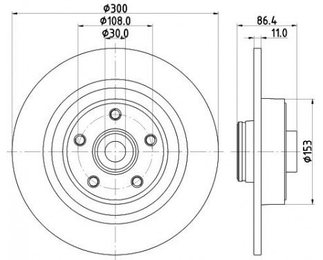 Brake discs 8DD 355 123-321 Hella Pagid GmbH